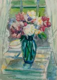 William Zorach, Untitled (Flowers in vase), Watercolor