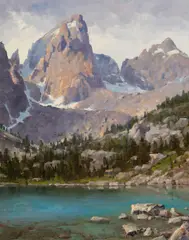 Jim Wilcox, Delta Lake, Oil on board