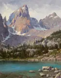 Jim Wilcox, Delta Lake, Oil on board