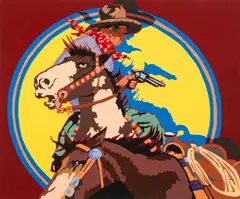 Billy Schenck, Chaos in Calgary, Oil on canvas