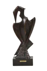 Kent Ullberg, Preening Heron, Bronze, cast 7/30