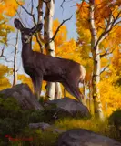 Dustin Van Wechel, Aspen Doe, Oil on board