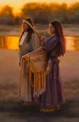 Tom Darro, The Gleaners, Apache, 1850, Oil on canvas