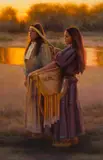 Tom Darro, The Gleaners, Apache, 1850, Oil on canvas