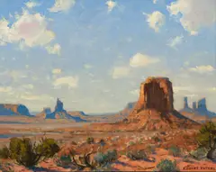 Robert Peters, Monument Valley, Oil on board