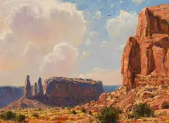 Robert Peters, September Monument Valley, Oil on board