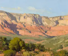 Bill Anton, Sedona Afternoon, Oil on board