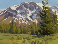 Bill Anton, Mt. Tallack, Oil on board