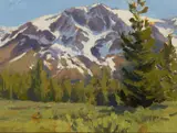 Bill Anton, Mt. Tallack, Oil on board