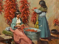 Gary Niblett, Chile Rojo, Oil on canvas