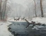 Lee Stroncek, A Quiet Place, Oil on canvas