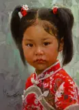 Mian Situ, Little Mei, Oil on board