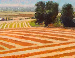 Gary Ernest Smith, Harvest Patterns, Oil on linen