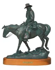 John D. Free, Between Roundups, Bronze, cast 11/40
