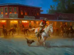 Gary Lynn Roberts, Not Welcome, Oil on canvas