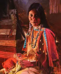 David Yorke, Artesian of The Lakota, Oil on board