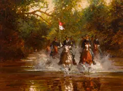 Robert Summers, Leaving No Trail, Oil on board