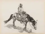 R. Brownell McGrew, Horse Rider, Graphite