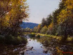 Francois Koch, Below the Rim, Oil on canvas