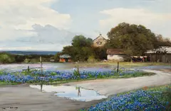 Robert Wood, After a Shower, Oil on canvas