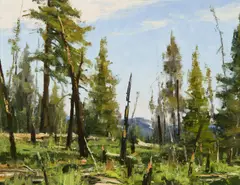Matt Smith, Mono Meadow, Oil on board