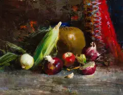 Cyrus Asfary, Still Life, Oil on canvas