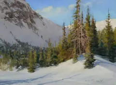 Skip Whitcomb, Morning on the Divide, Oil on board