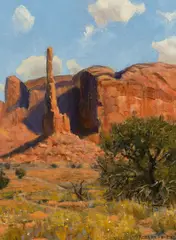 Robert Peters, The Totem, Oil on board