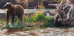 Jan McGuire, Something Up River, Acrylic on canvas