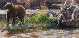 Jan McGuire, Something Up River, Acrylic on canvas