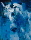 Julie Chapman, Gathered Grey, Oil on board