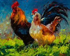 Side by Side by Cheri Christensen, Oil on board, sold Aug 2026