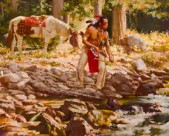 Stan Davis, The Last Trail, Oil on canvas