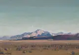 Carl Oscar Borg, Untitled (Landscape), Watercolor