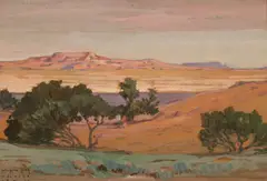 Carl Oscar Borg, Polacca, Gouache