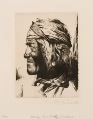 Carl Oscar Borg, Harry Su-Pe-La, Etching, 2/20