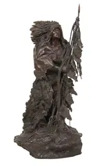 Buck McCain, The Buffalo Robe, Bronze, cast 4/7