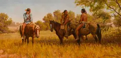 Steven Lang, On Scout in the Antelope Hills, Oil on linen