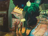 Kim Douglas Wiggins, Evening Out, Oil on canvas