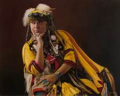 Don Crowley, The Yellow Cape, Oil on canvas