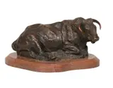 George Phippen, Bull Laying Down, Bronze, cast 33/50