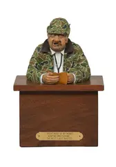 I Spent Most of My Money Hunting and Fishing…The Rest I Just Wasted by Gene Zesch, Bronze, cast 8/100, sold Aug 2026
