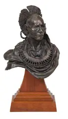 Fritz White, Pawnee, Bronze, cast 3/24
