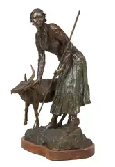 Daro Flood, Turning the Flock, Bronze, cast AP/1