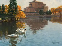 Wayne Wolfe, One Perfect Autumn Day, Oil on canvas
