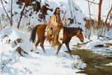 Richard Thomas, Winter Creek, Oil on board