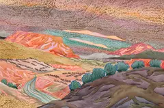 Fran Larsen, The Pecos Below, Watercolor