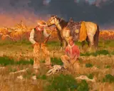 Kim Mackey, Troublesome Sign, Oil on linen