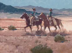 Kim Mackey, Alkali Dust, Oil on board