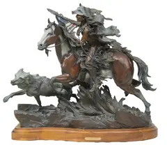 Vic Payne, Thunder at Little Bighorn, Bronze, cast 12/30